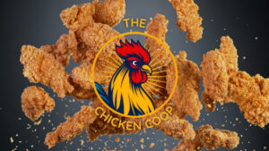 Chicken Wings with chicken coop logo